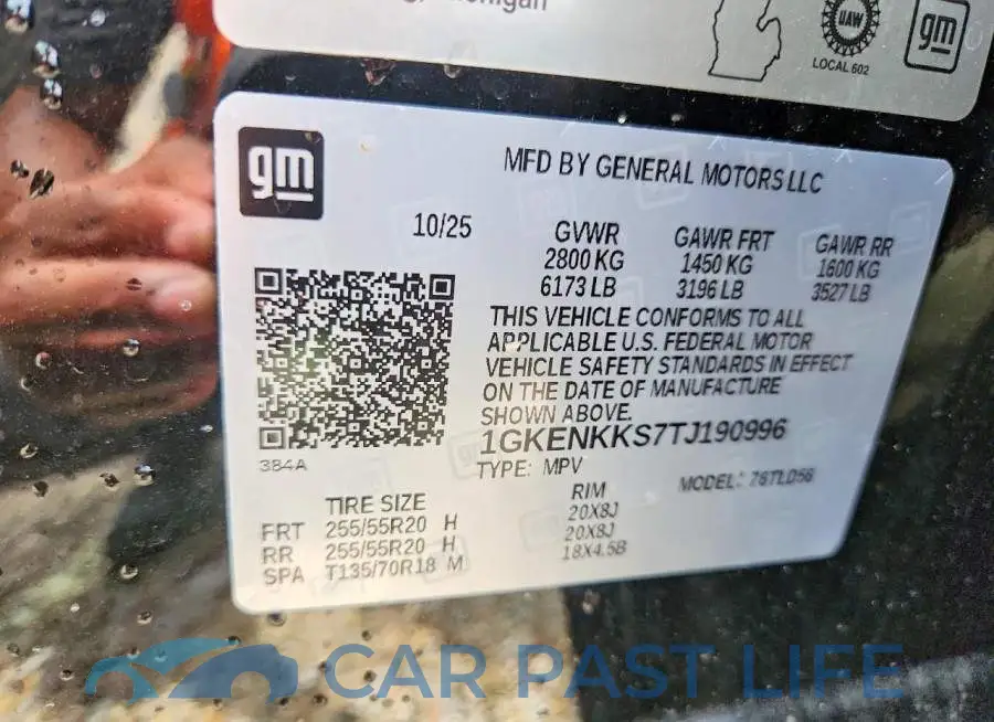 1GKENKKS7TJ190996# 13