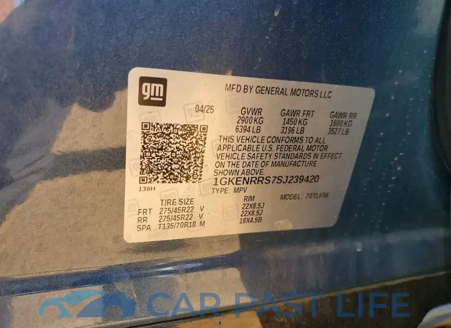 1GKENRRS7SJ239420# 13