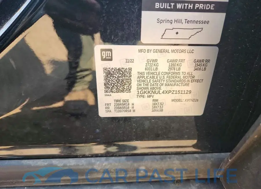 1GKKNUL4XPZ151129# 13