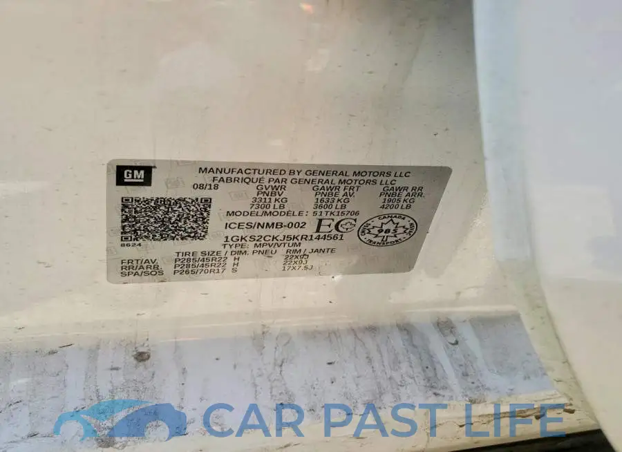 1GKS2CKJ5KR144561# 13