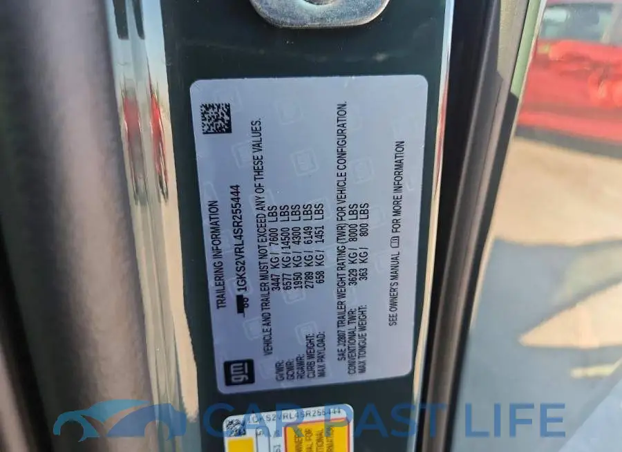 1GKS2VRL4SR255444# 13