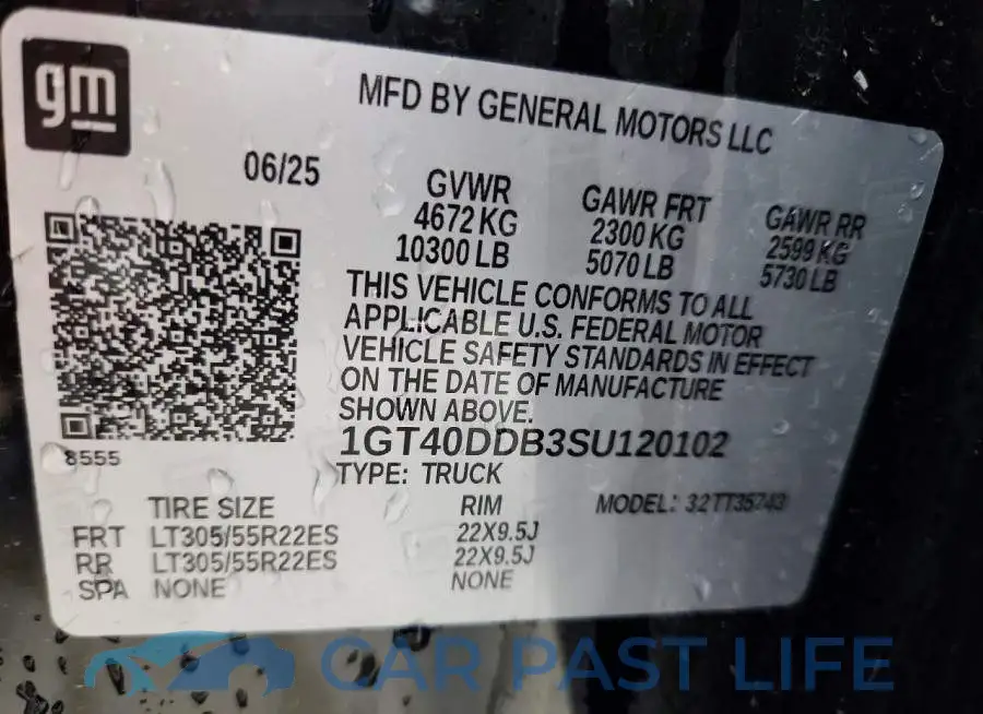 1GT40DDB3SU120102# 12