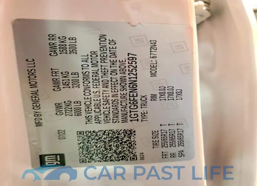 1GTG6FEN6N1252597# 12