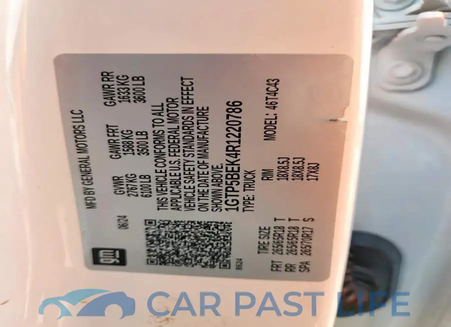 1GTP5BEK4R1220786# 13