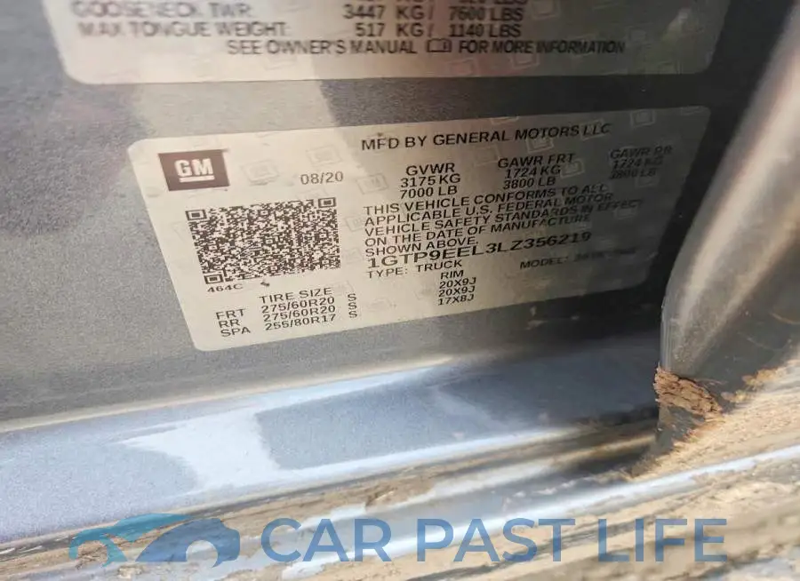 1GTP9EEL3LZ356219# 12