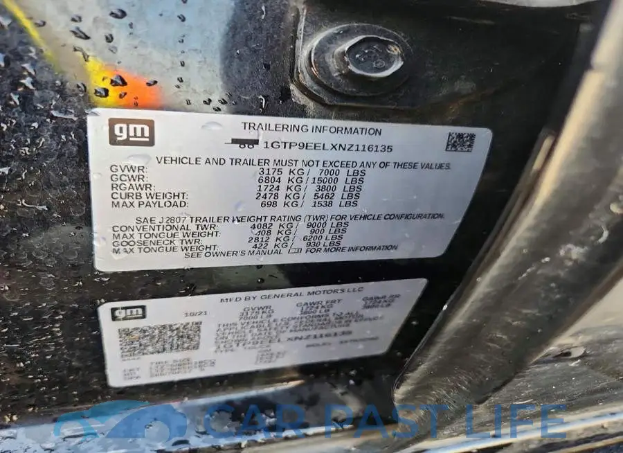 1GTP9EELXNZ116135# 13