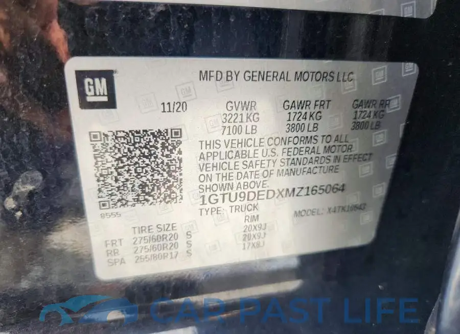 1GTU9DEDXMZ165064# 13