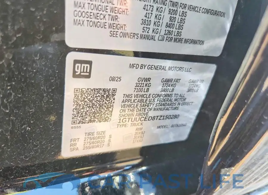 1GTUUCED8TZ150280# 12