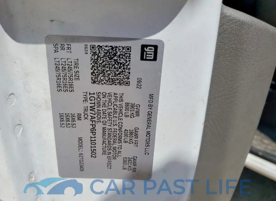 1GTW7AFP6P1101502# 13