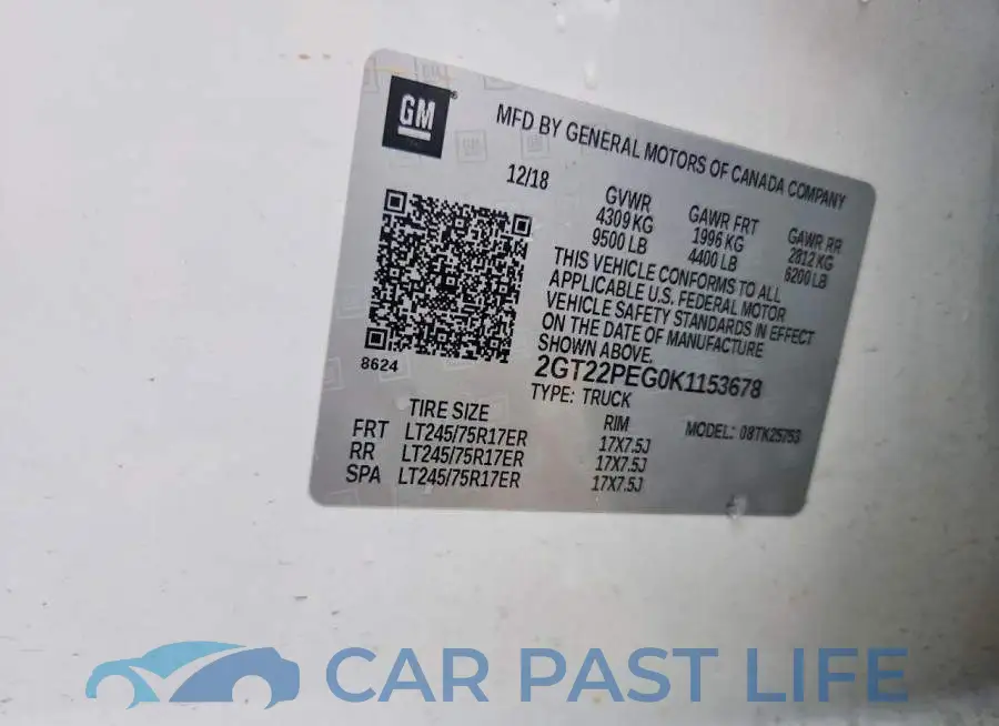 2GT22PEG0K1153678# 12