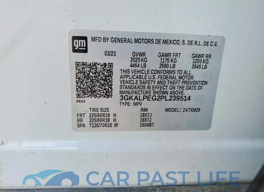 3GKALPEG2PL239514# 13
