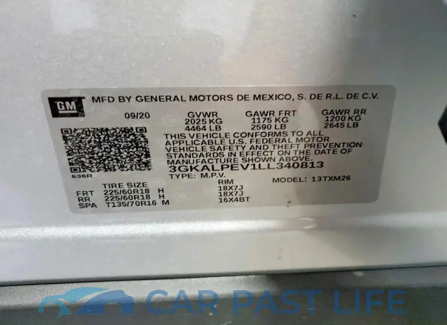 3GKALPEV1LL340813# 12
