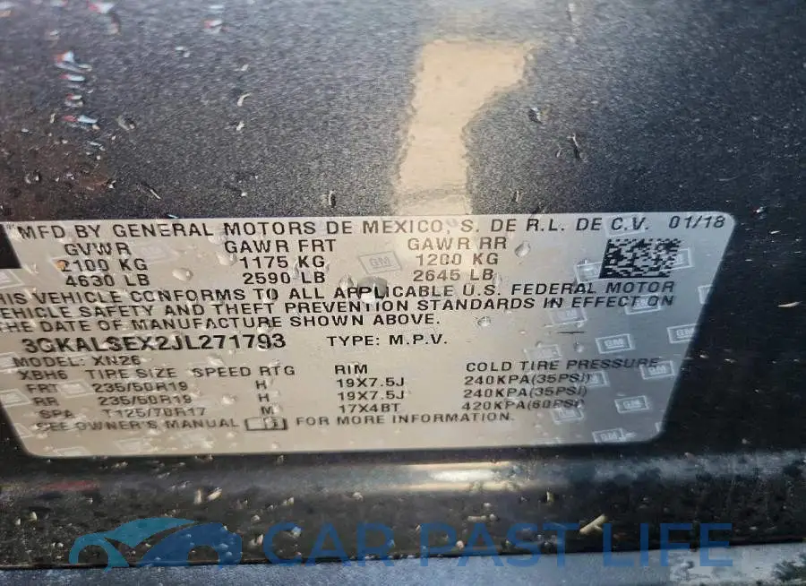3GKALSEX2JL271793# 13