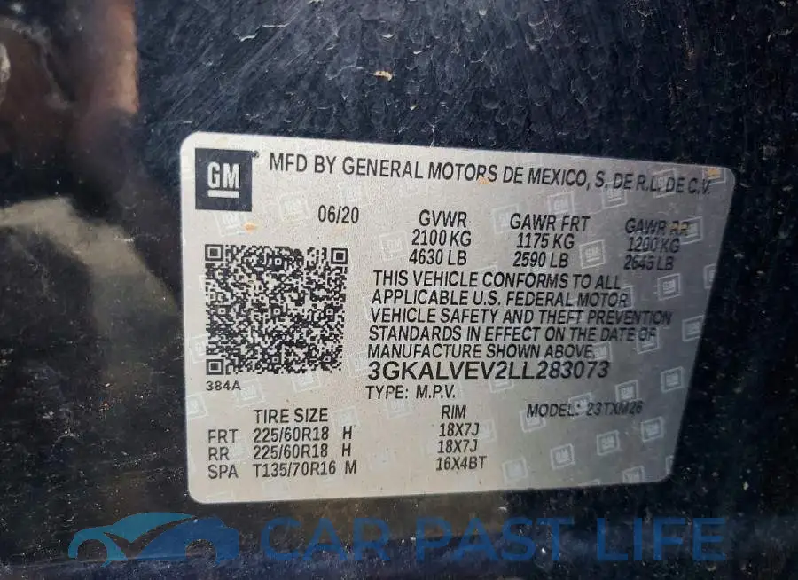 3GKALVEV2LL283073# 13