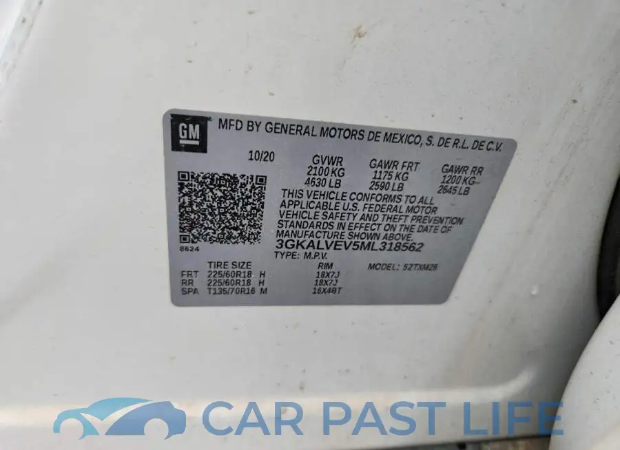 3GKALVEV5ML318562# 14
