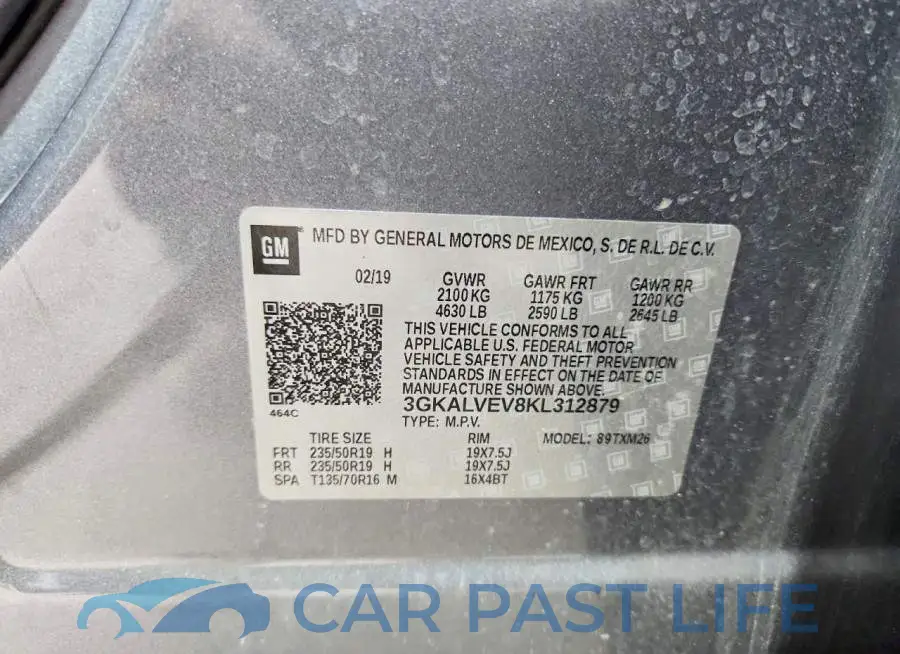 3GKALVEV8KL312879# 13
