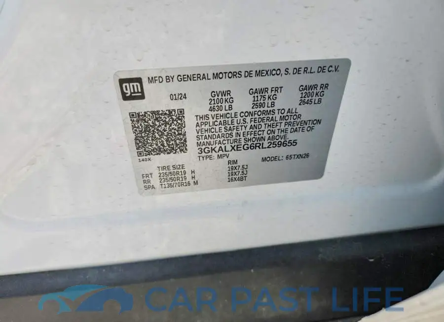 3GKALXEG6RL259655# 12
