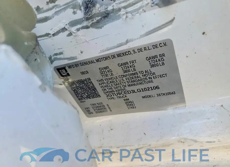 3GTU9CED3LG102106# 12