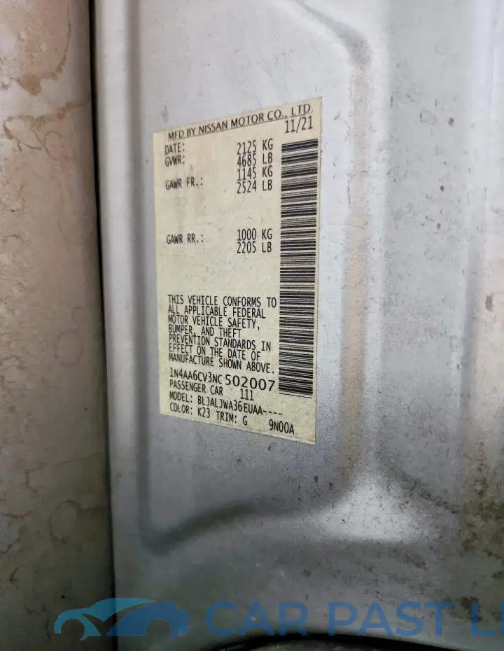 1N4AA6CV3NC502007# 12