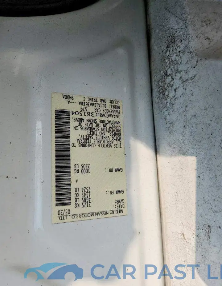 1N4AA6DV8LC381504# 12