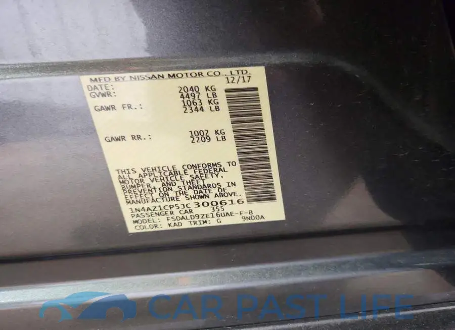 1N4AZ1CP5JC300616# 14