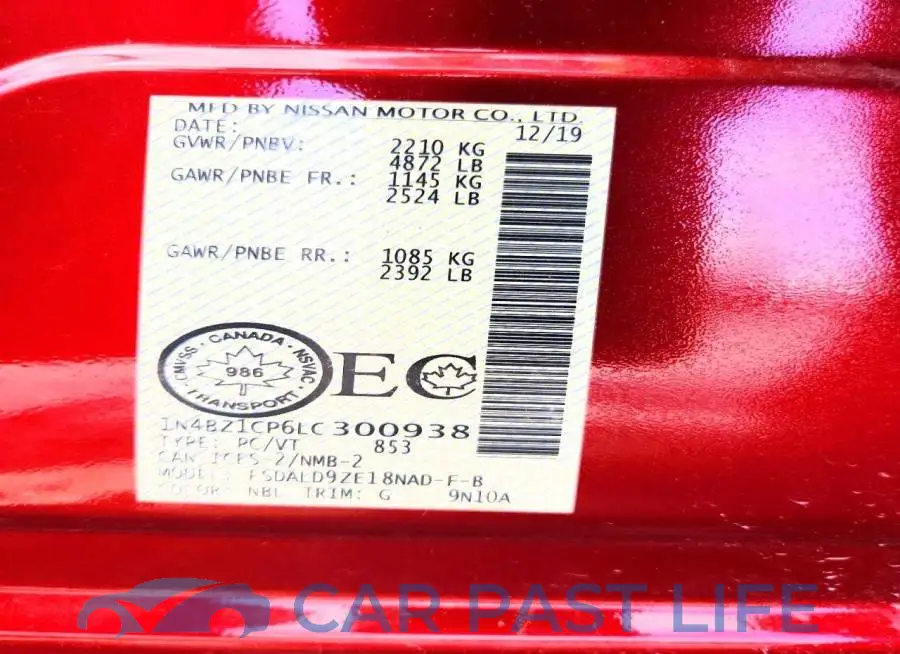 1N4BZ1CP6LC300938# 13