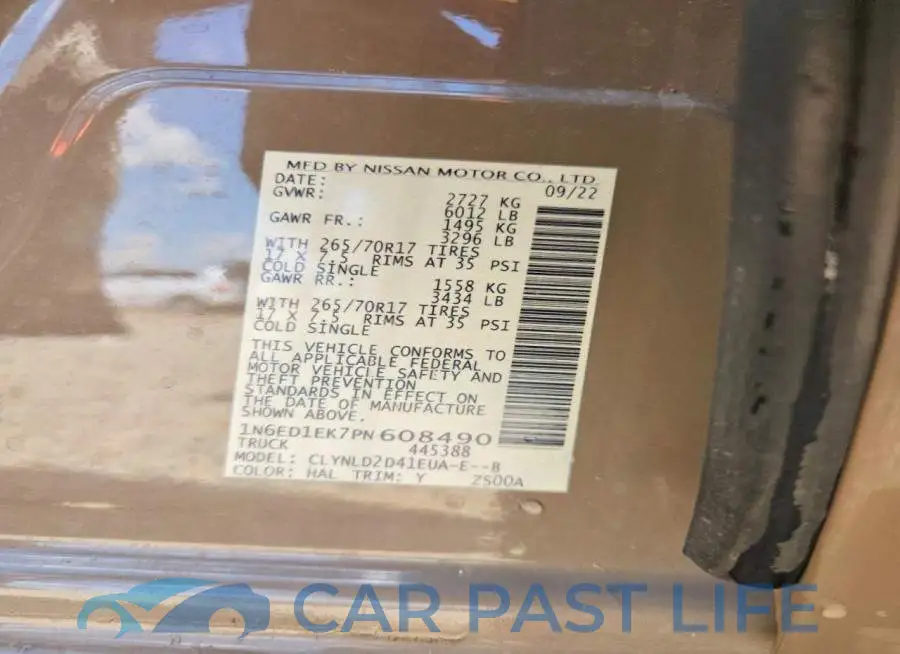 1N6ED1EK7PN608490# 12