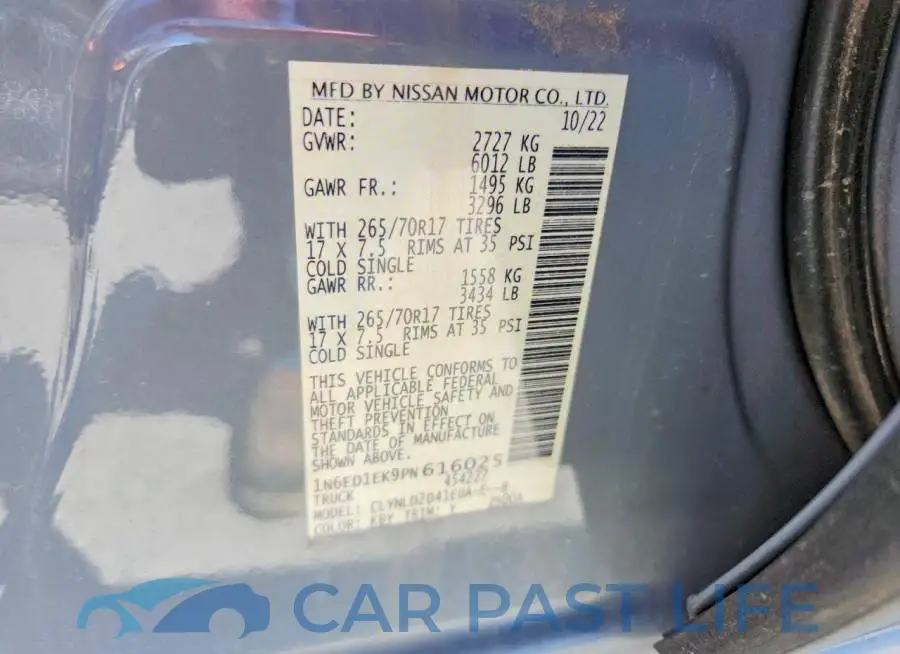 1N6ED1EK9PN616025# 12
