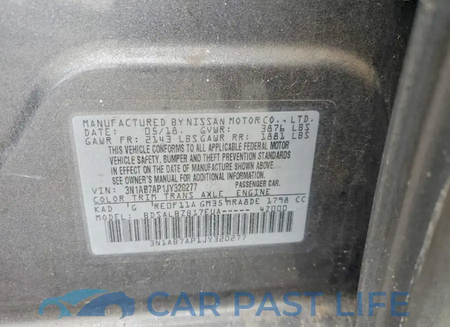 3N1AB7AP1JY320277# 12