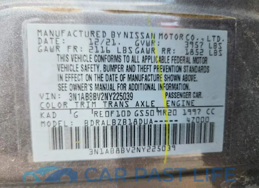3N1AB8BV2NY225039# 12