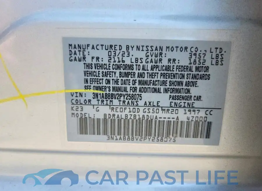 3N1AB8BV2PY258075# 12