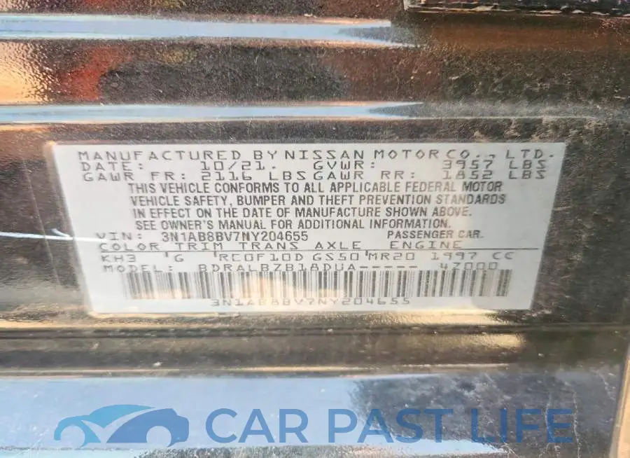 3N1AB8BV7NY204655# 12