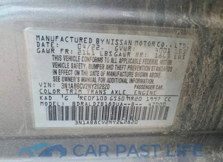 3N1AB8CV2NY262820# 12