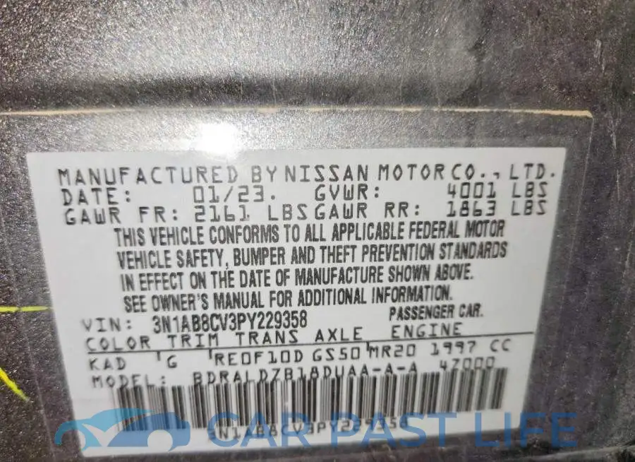 3N1AB8CV3PY229358# 12