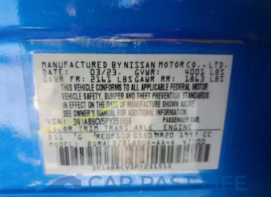 3N1AB8CV5PY251555# 12
