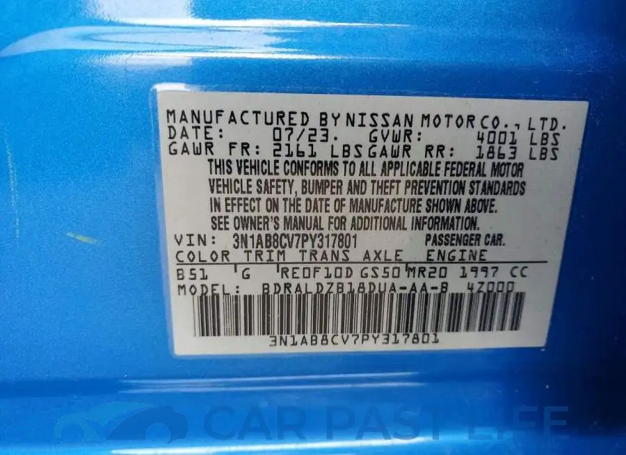 3N1AB8CV7PY317801# 12