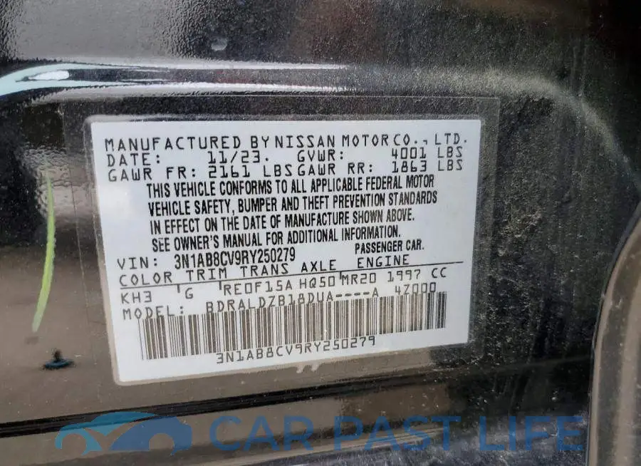 3N1AB8CV9RY250279# 12