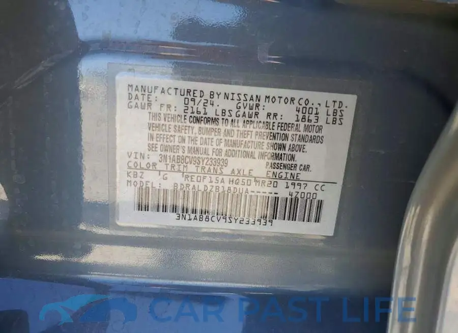 3N1AB8CV9SY233939# 12