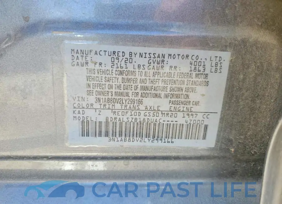 3N1AB8DV2LY299166# 12