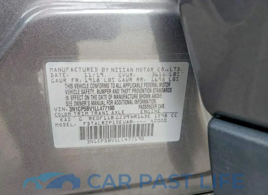 3N1CP5BV1LL477190# 13