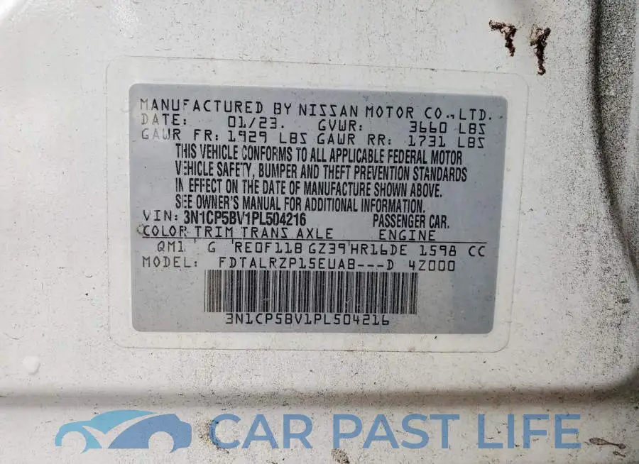 3N1CP5BV1PL504216# 12