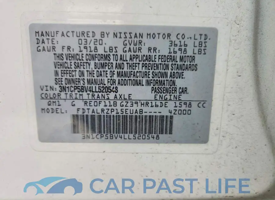 3N1CP5BV4LL520548# 13