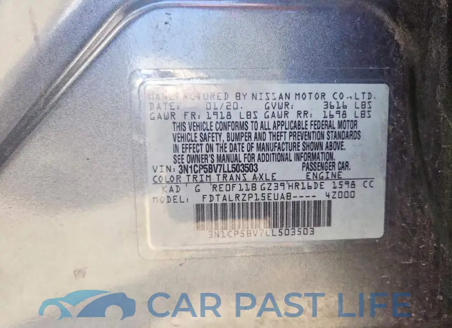 3N1CP5BV7LL503503# 12