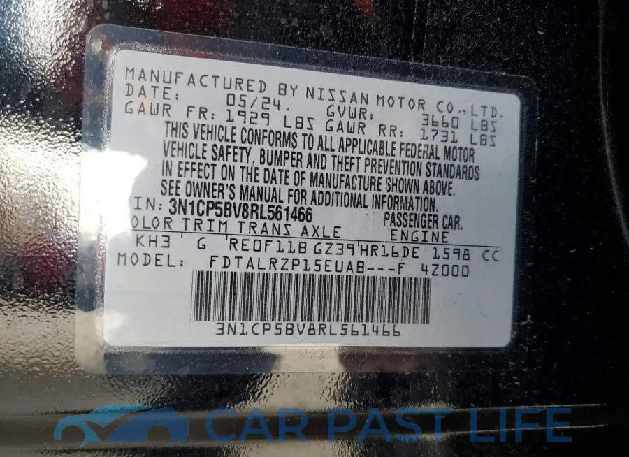 3N1CP5BV8RL561466# 12