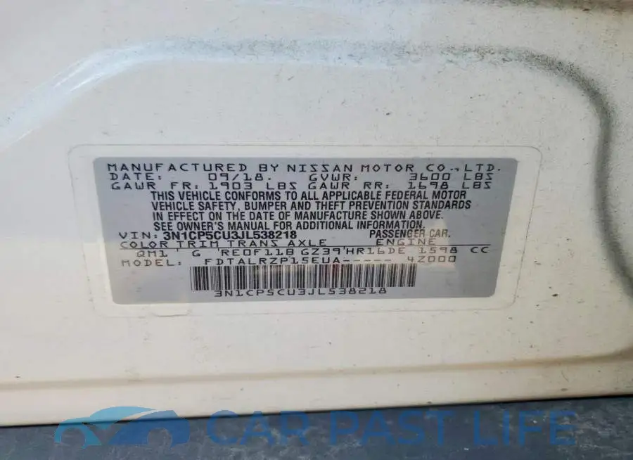 3N1CP5CU3JL538218# 13