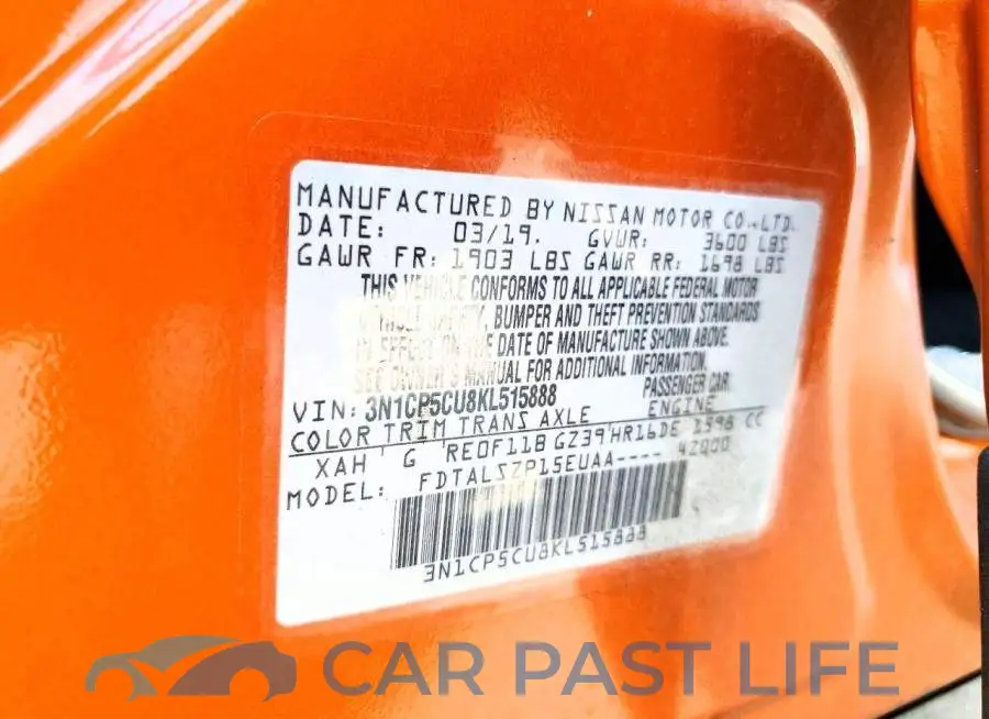 3N1CP5CU8KL515888# 13
