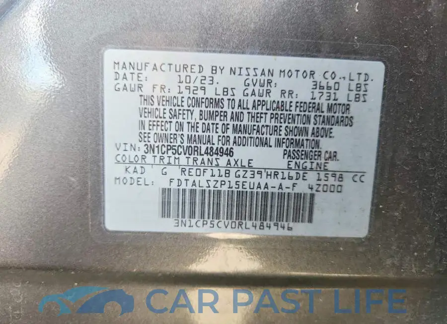 3N1CP5CV0RL484946# 12