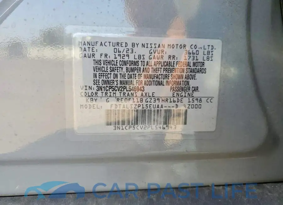 3N1CP5CV2PL546943# 12