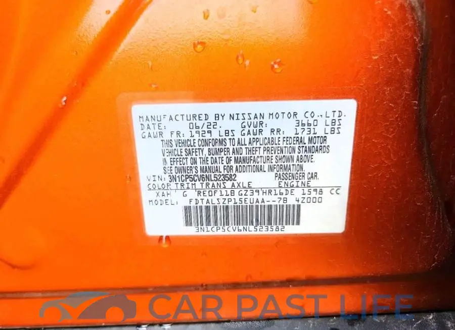 3N1CP5CV6NL523582# 13