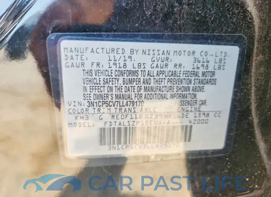 3N1CP5CV7LL479170# 13